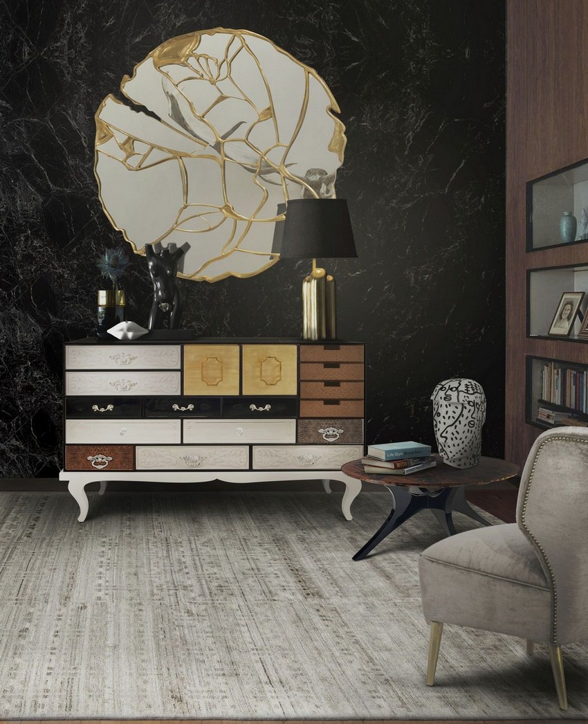 Modern Mirrors To Match Your Living Room Sideboard