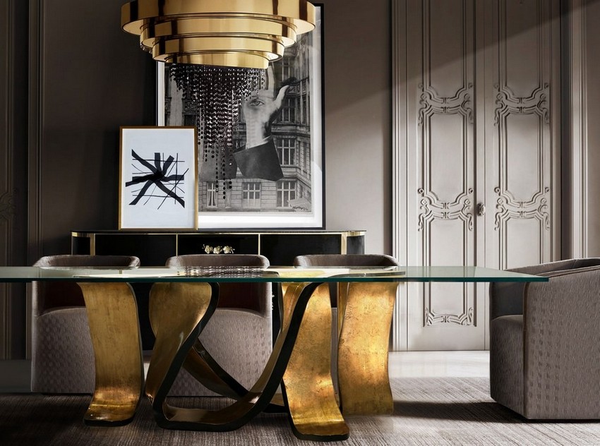 Hollywood Regency: Top Dining Tables For Statement Dining Rooms