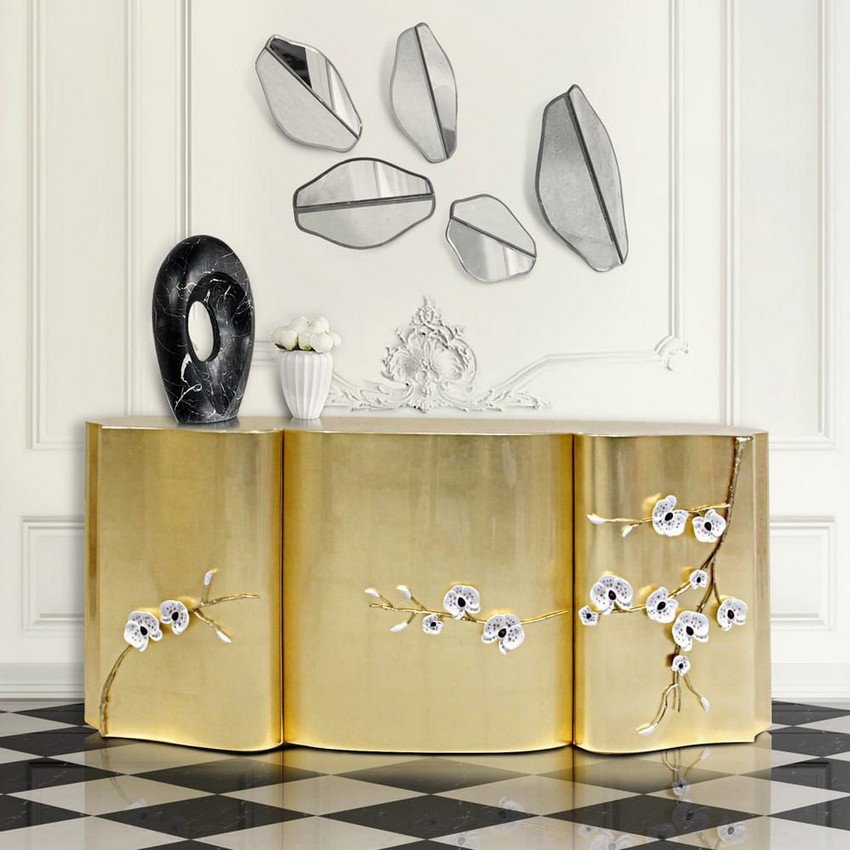 Exclusive Design: Luxury Sideboards With Unique Golden Details