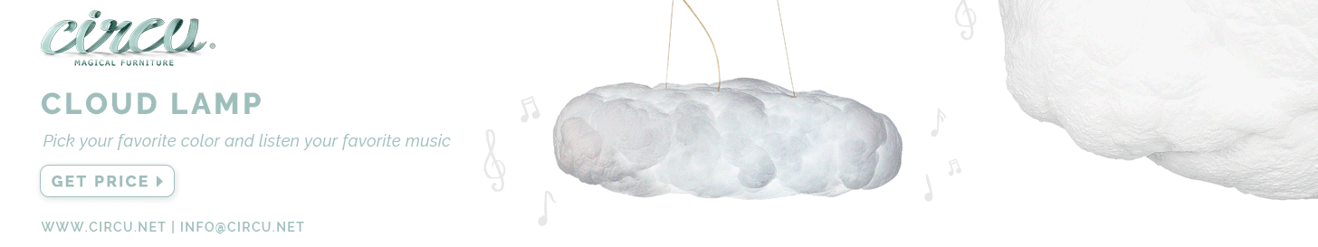 Gender-neutral Kids Bedroom by 2Deco Studio Featuring Cloud Lamps