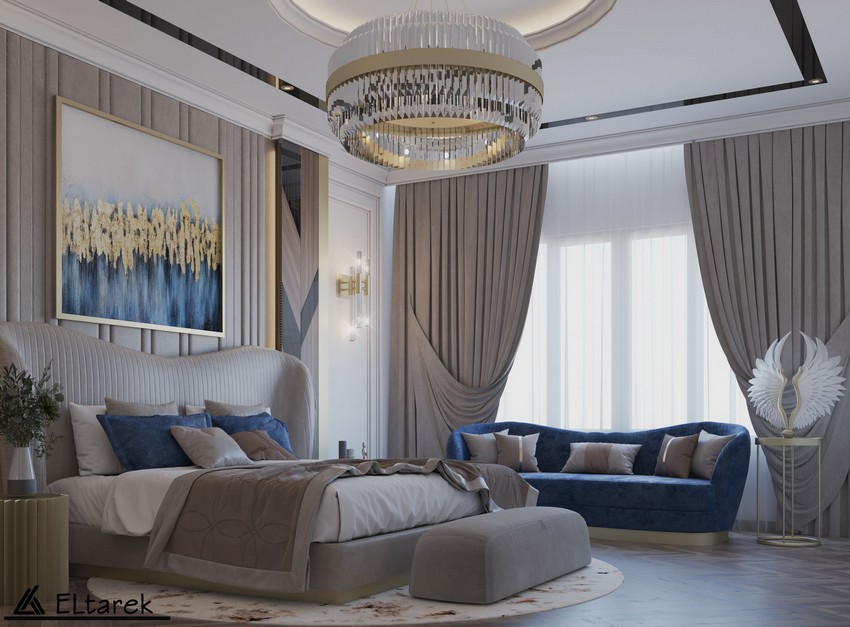 A Modern Classic Master Bedroom With A Contemporary Touch