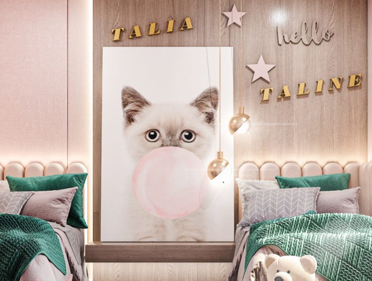Hollywood Glamour Bedroom by Salah Elmasri Design
