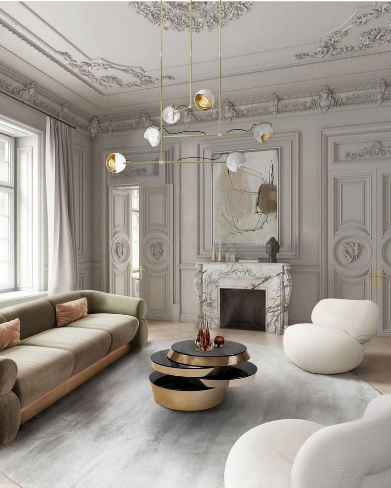 A Mid-century Living Room Full of Retro Elegance