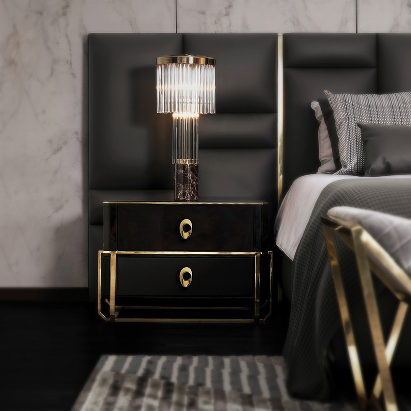 luxury bedroom nightstand