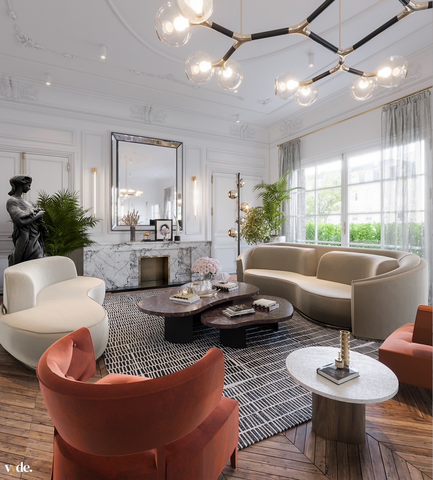 In another coveted partnership, Covet House and Vyde Studio worked together in a powerful, lush aesthetic for a nine-room modern classic residence in the most lavish city in the world: Dubai