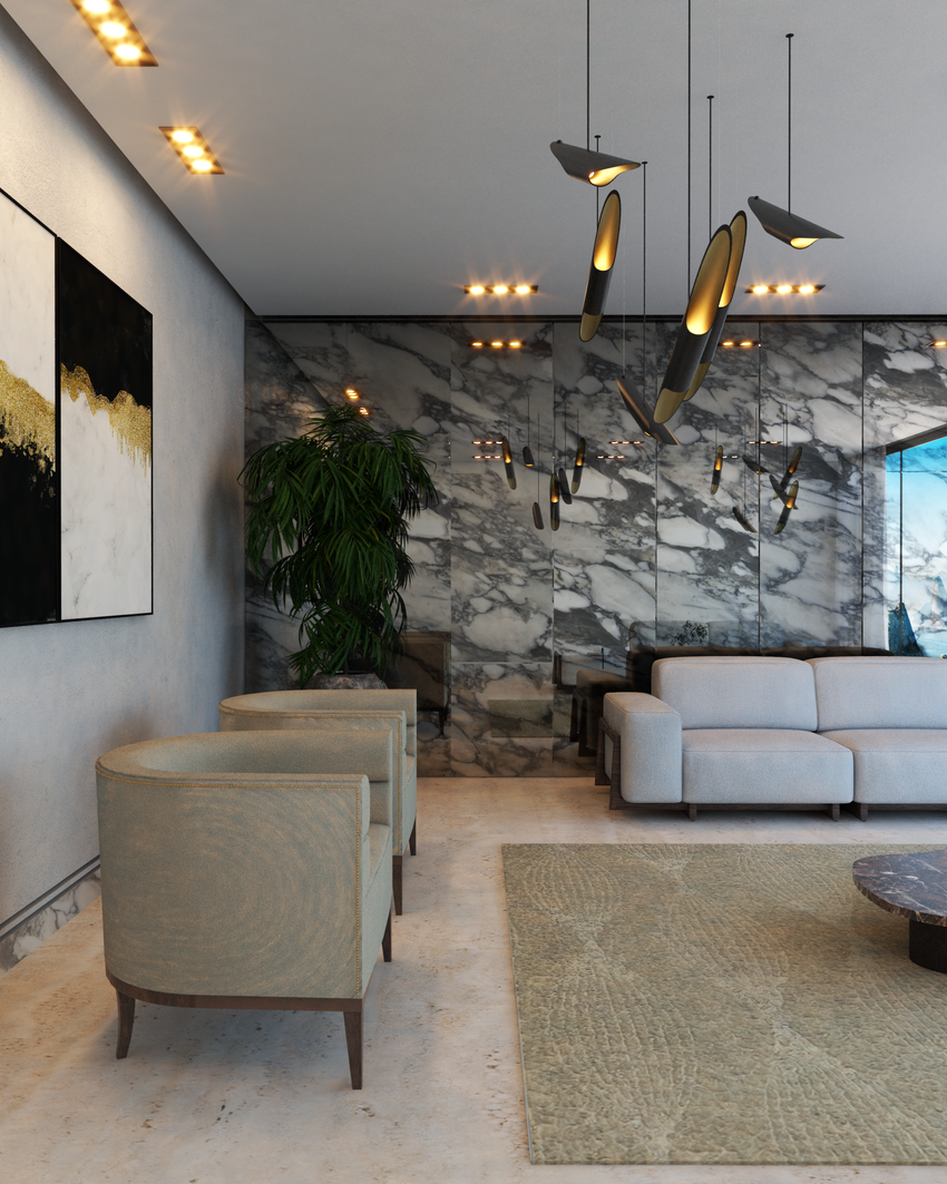Minimal Elegant Living Room In Rio de Janeiro