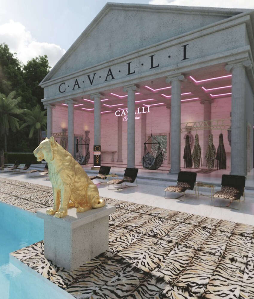Roberto Cavalli Home Presents The New Living at Salone del Mobile