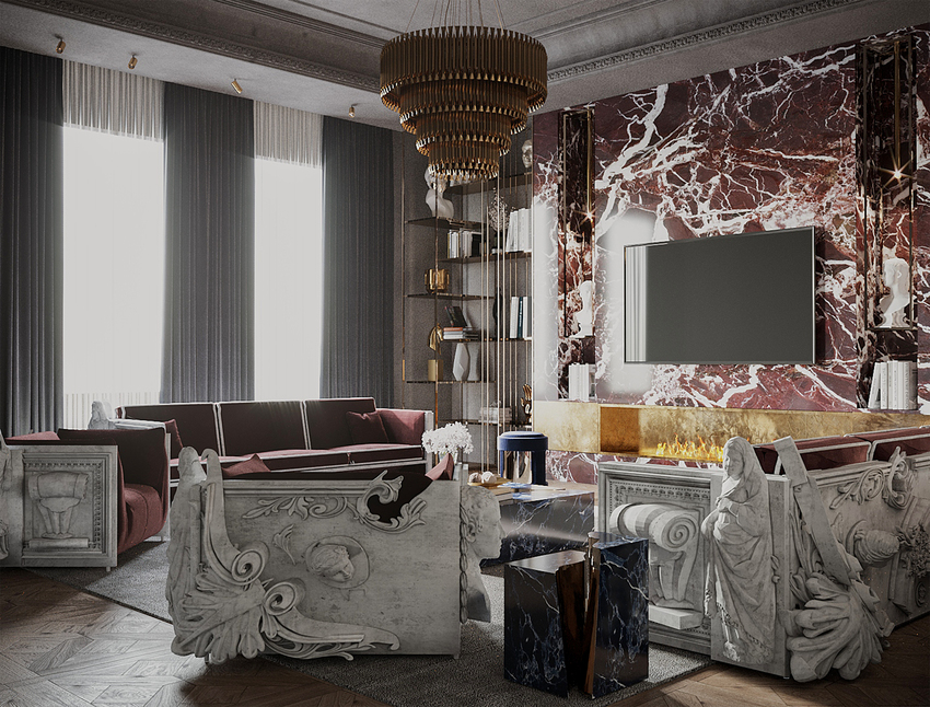 Ancient Luxury Living Area In Partnership With Muhammed Shalaby