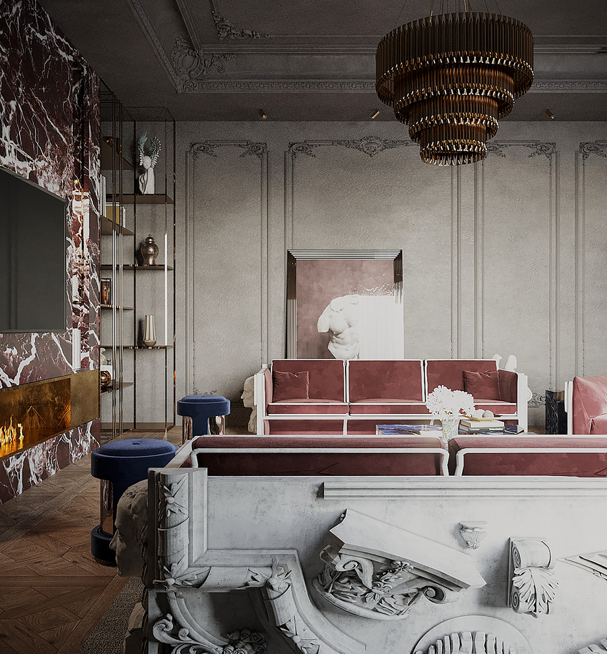 Ancient Luxury Living Area In Partnership With Muhammed Shalaby