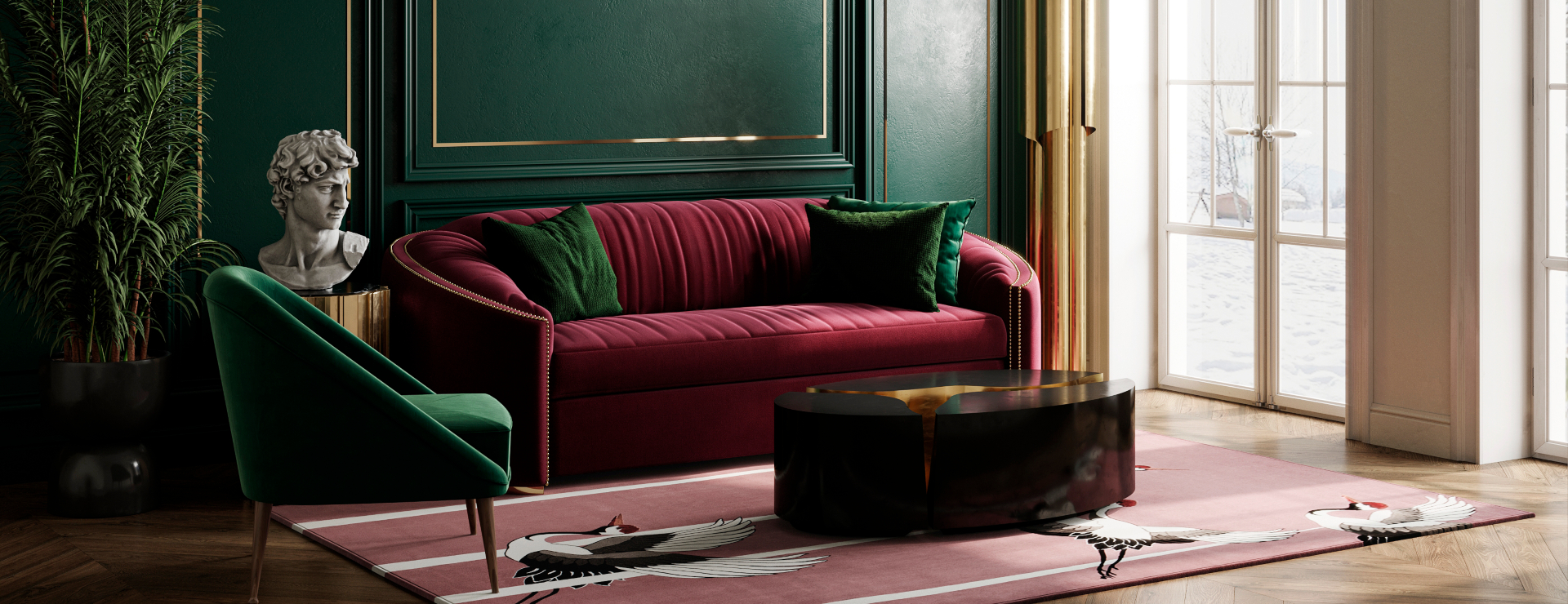 Bold and Bright Living Room In Partnership With Olga Butko
