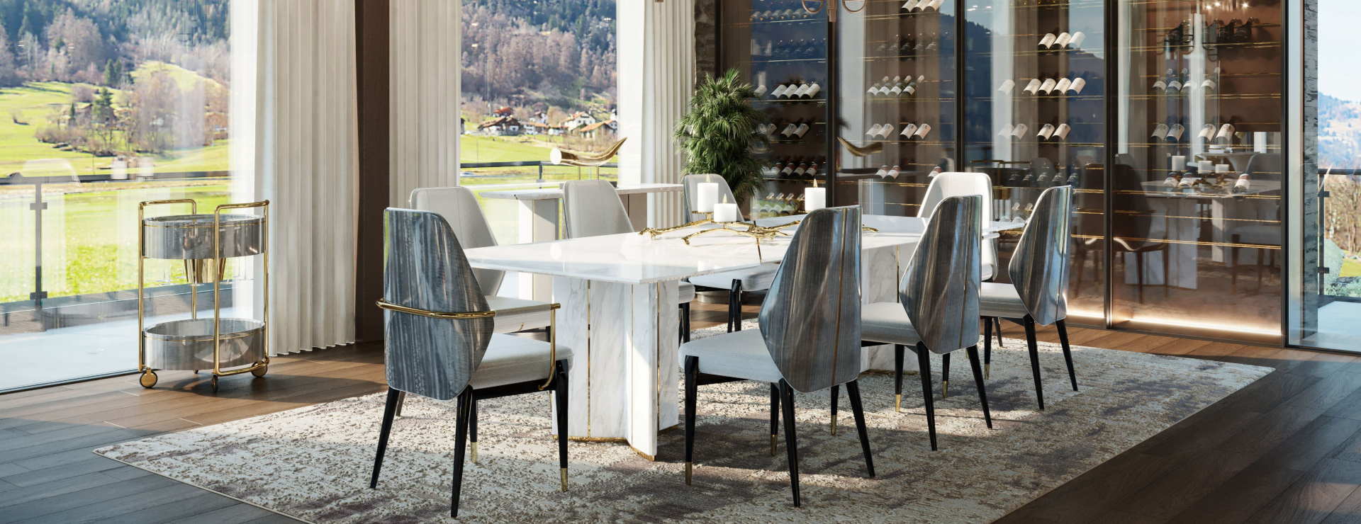 A Luxury Chalet Design In The Montreaux Mountains