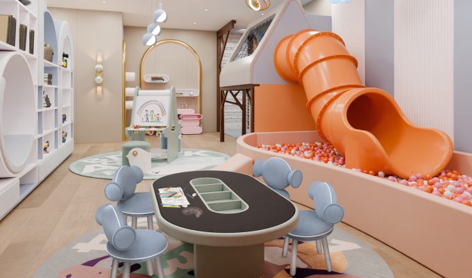 A Symphony of Play and Color In This Kids' Playroom