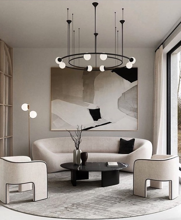 Contemporary Living Room In Neutral Tones, Pics Of Contemporary Living Rooms