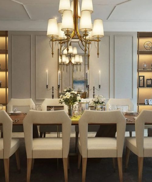 Dining room by Mirabello Interiors