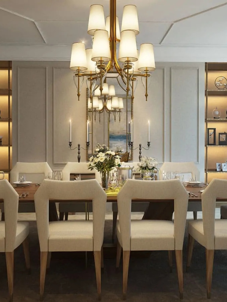 Dining room by Mirabello Interiors