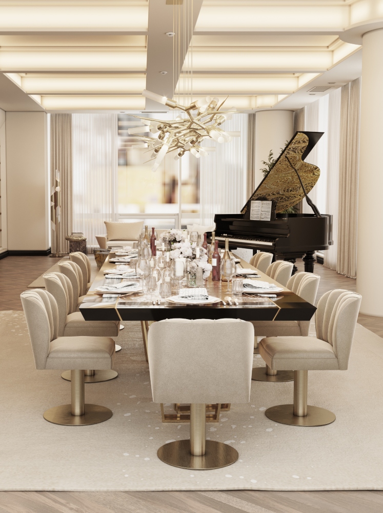 DINING ROOM WITH GREAT DESIGN FURNITURE