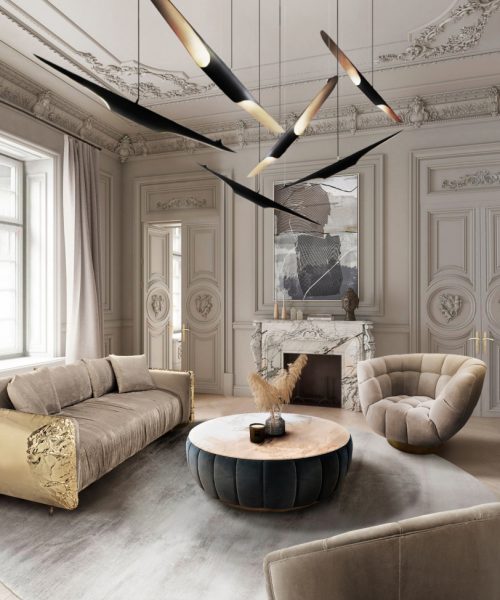 Mid-century Living Room Full Of Retro Elegance