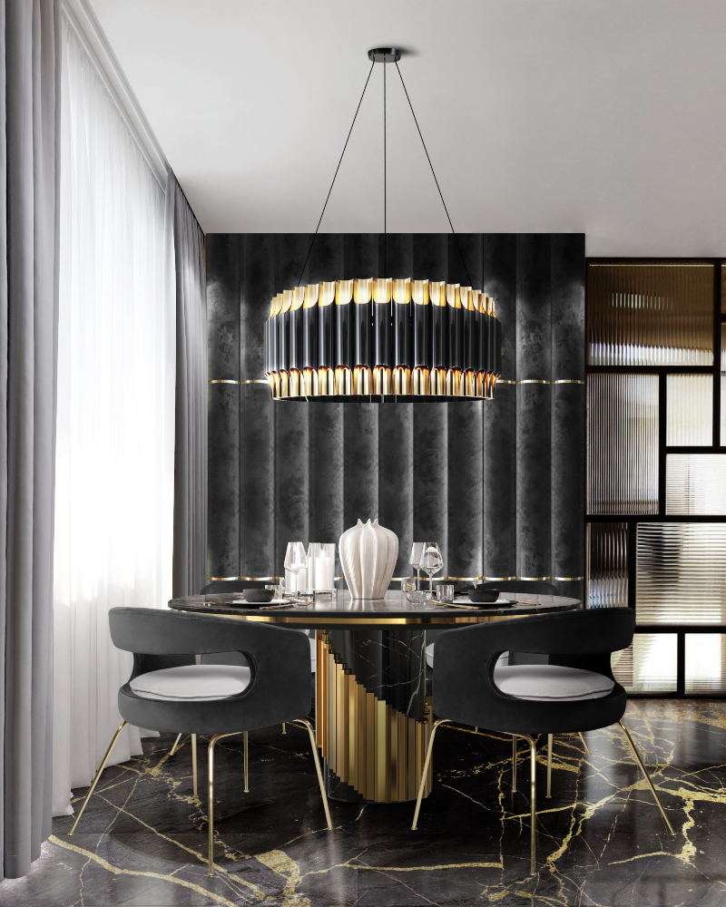 How To Use Black To Create A Thrilling Luxury Dining Room