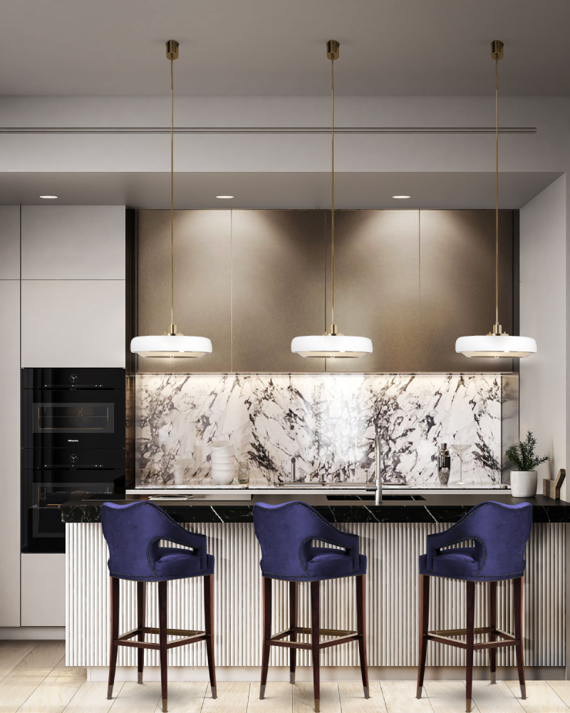 Contemporary And Neutral Kitchen With Luxurious Details