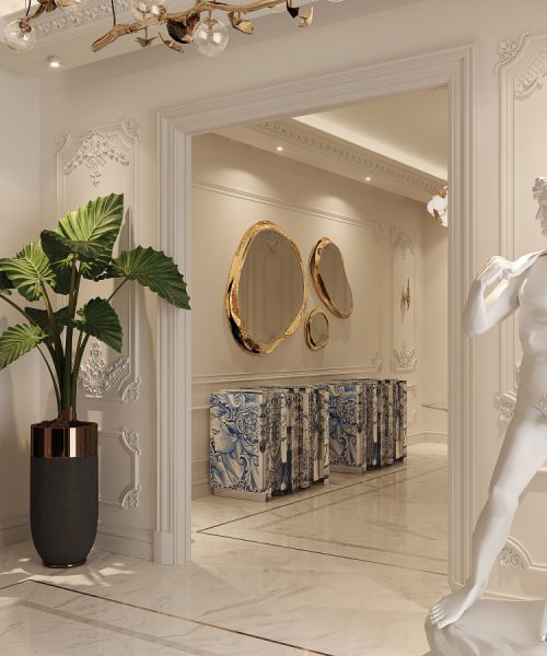 The Entryway Of A Multimillion-Dollar Penthouse In Paris