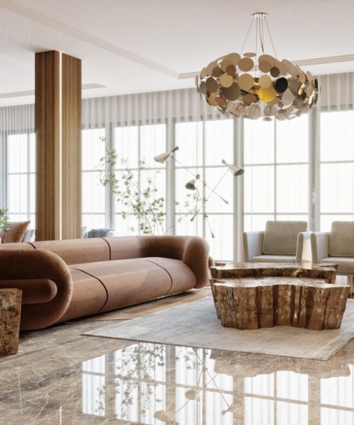 Elegant Living Room by Noha Hegazy