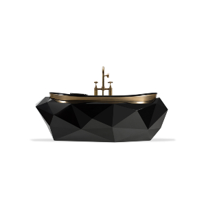 black diamond bathtub by maison valentina