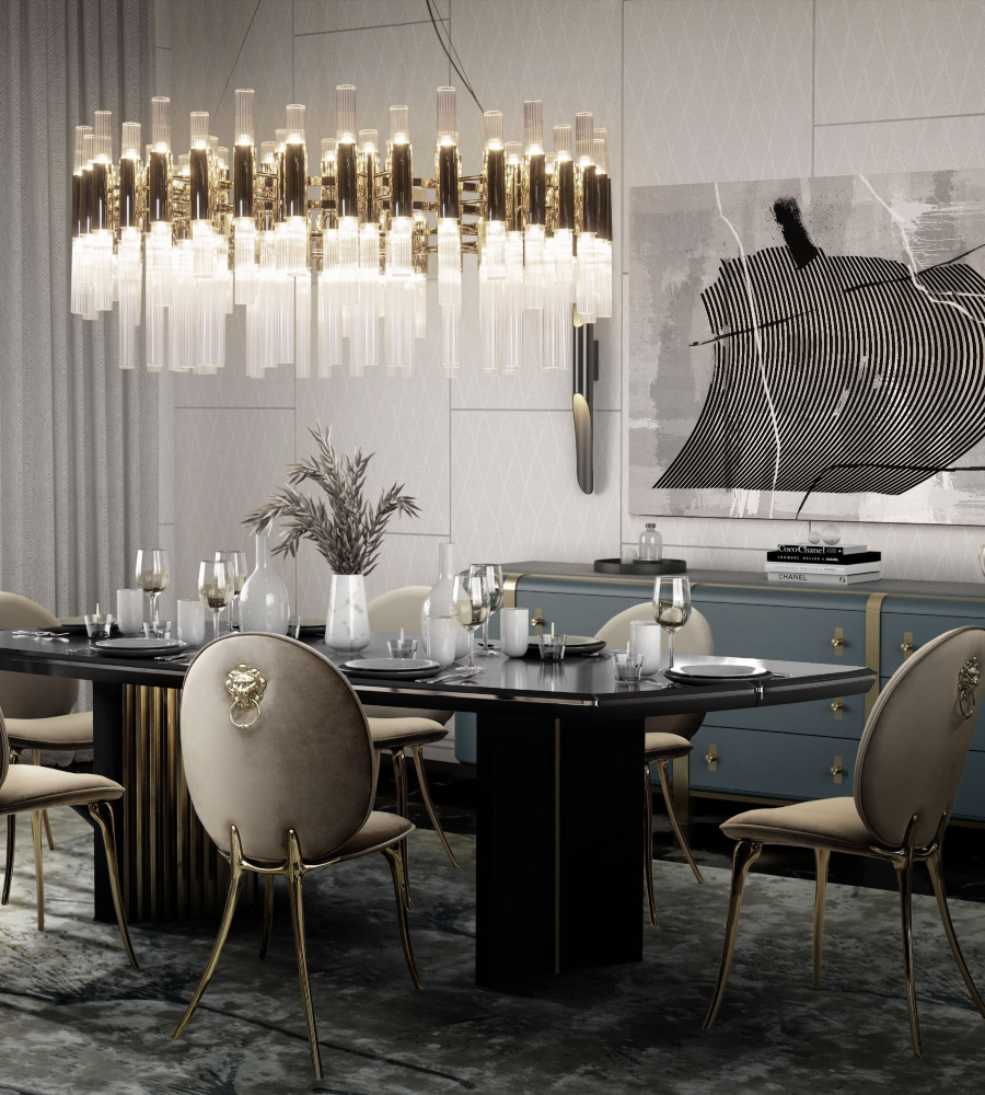 The Perfect Ambiance For A Daring Dining Room Design