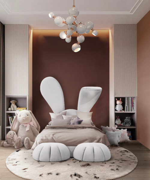 Adorable Kids' Bedroom with Mr. Bunny Bed