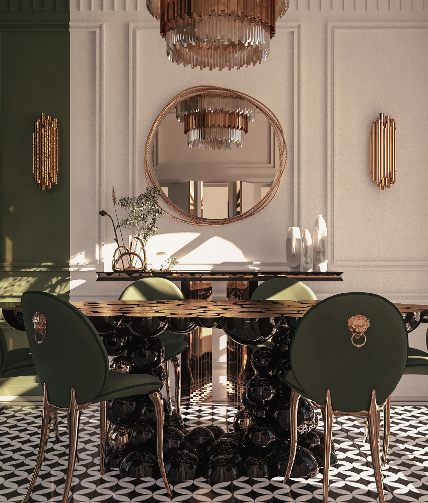 Opulent Dining Room In Partnership With Auns Dallaq