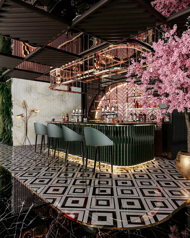 Flowers, Tequila and Curated Design Come Together In This Luxury Bar