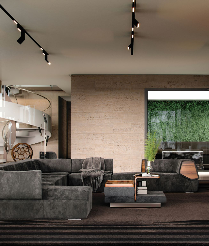 Miami Beach Villa: A Living Room Design With A Summer Breeze