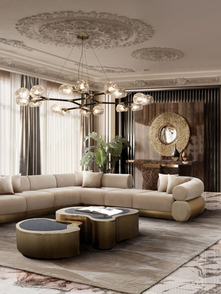 A Luxurious Living Room Adorned with Best-Sellers
