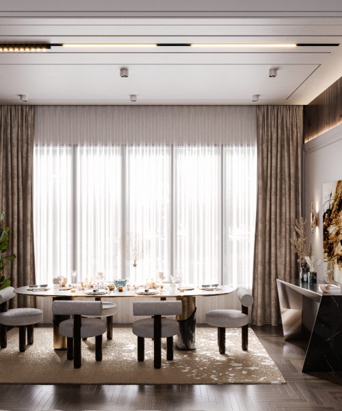 Serene Sophisticated Dining Room Design With Mojgan Sadeghi