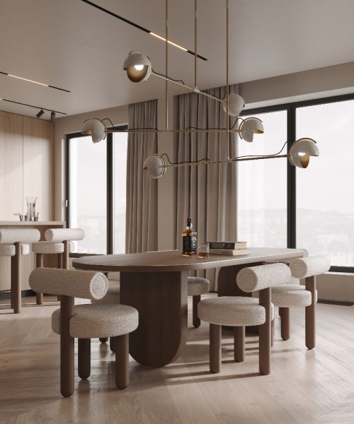 Japandi Dining Room In Partnership With VZ Studio