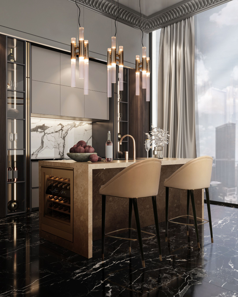 How an Open Kitchen Featuring a Luxury Island Redefines Modern Living