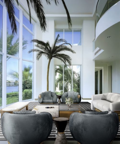 Creating a Luxury Living Room Retreat with a Stunning View