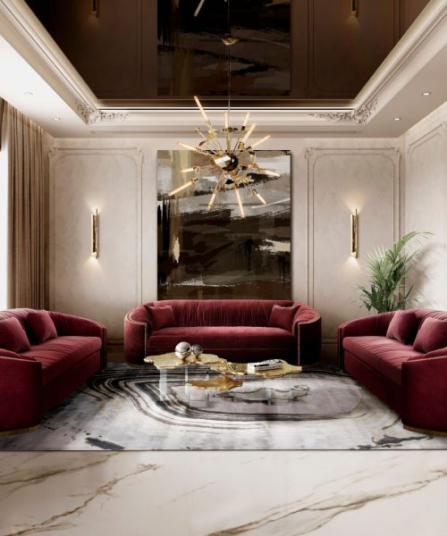 Shades of Red: A Luxury Living Room That Exhudes Passion