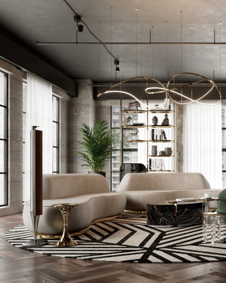 Imagination Runs Wild In This Artistic Living Room - Artistic Luxury Apartment Living Spaces