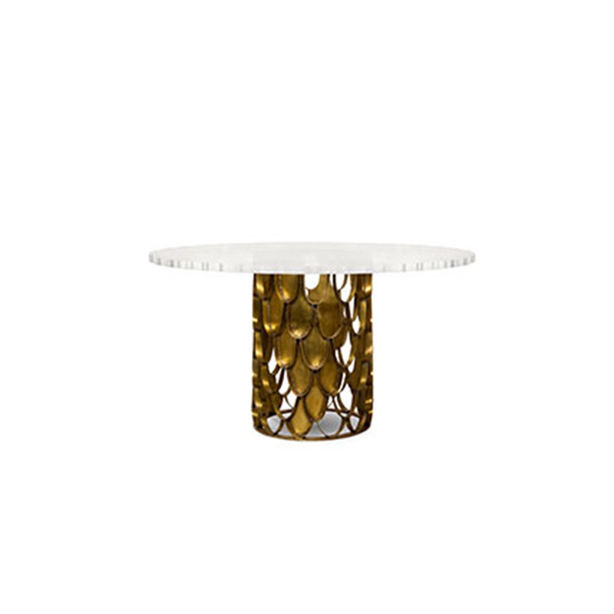 koi dining table Fortuna Silver Dining Table