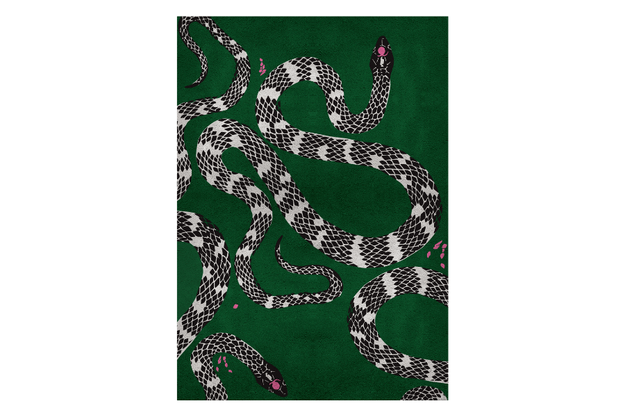 snake rug rug society 001 Medusa