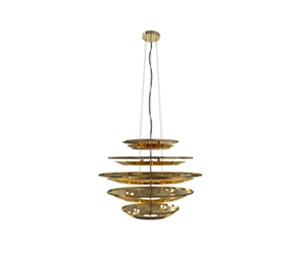 hendrix chandelier delightfull covet house Harpia Suspension Lamp