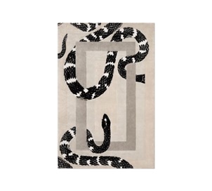 imperial snake rug society covet house White Garden Rug