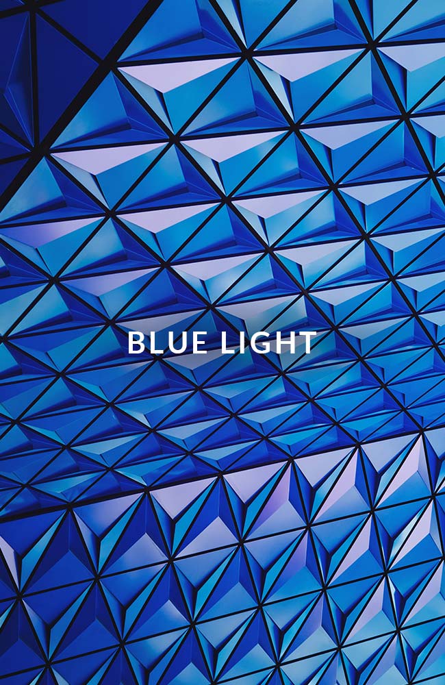 blue light Art Deco Retro Vibe