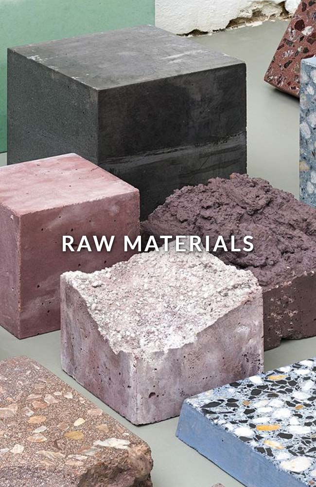 raw materials Rounded Shapes