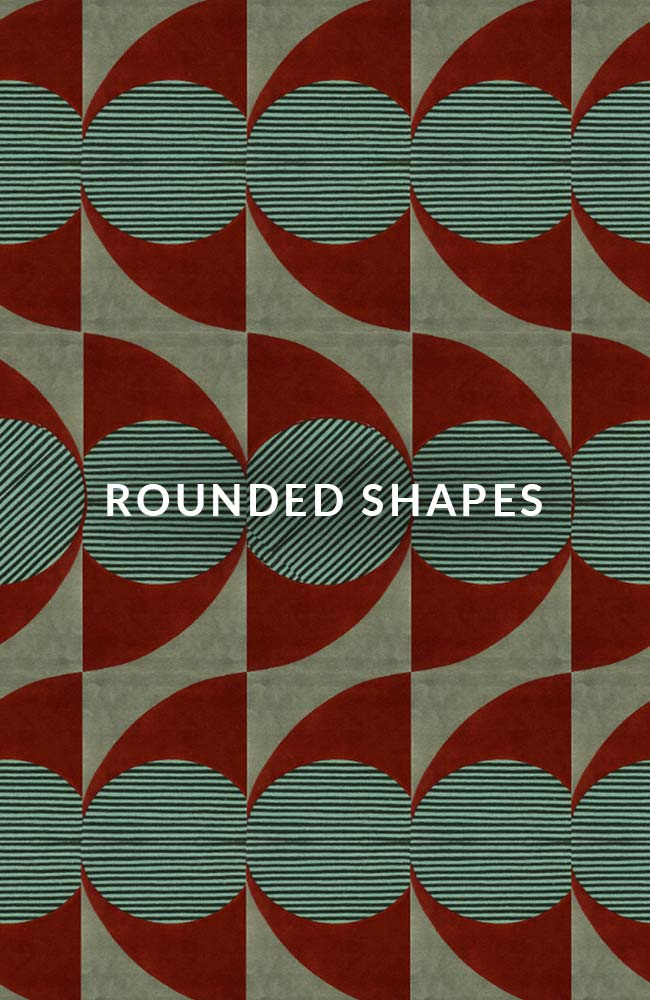rounded shapes Mid Century