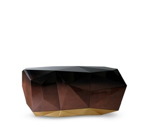 diamond chocolate sideboard boca do lobo Fractal Logo Mirror