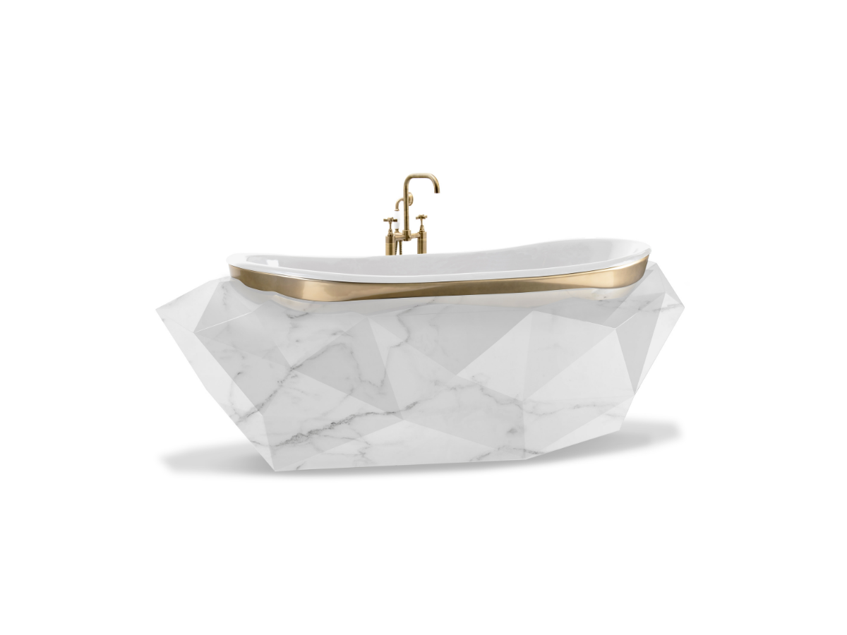 diamond white marble bathtub maison valentina 02 1200x900 Diamond White Marble Bathtub