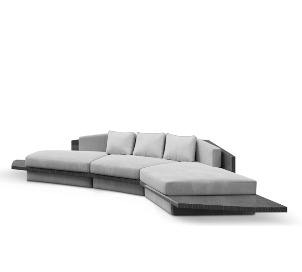 algerone angular sofa luxxu covet house Anguis Modern Armchair