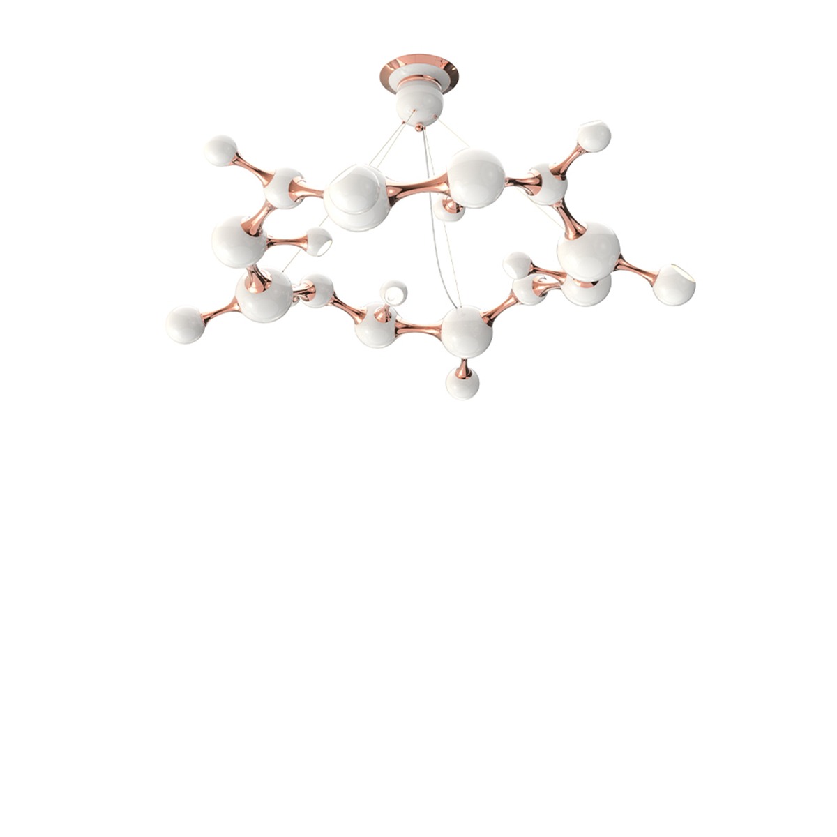 Atomic Round Chandelier