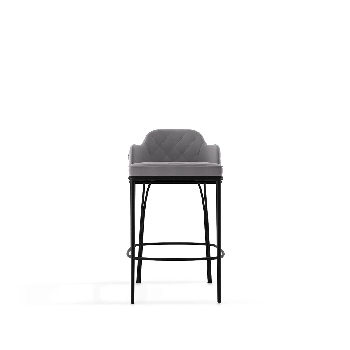 Charla Grey Bar Chair